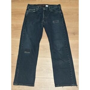 Vintage Levi's 501 Limited‎ Edition Premium Dark Blue Jeans 34x30 Button Fly Y2K